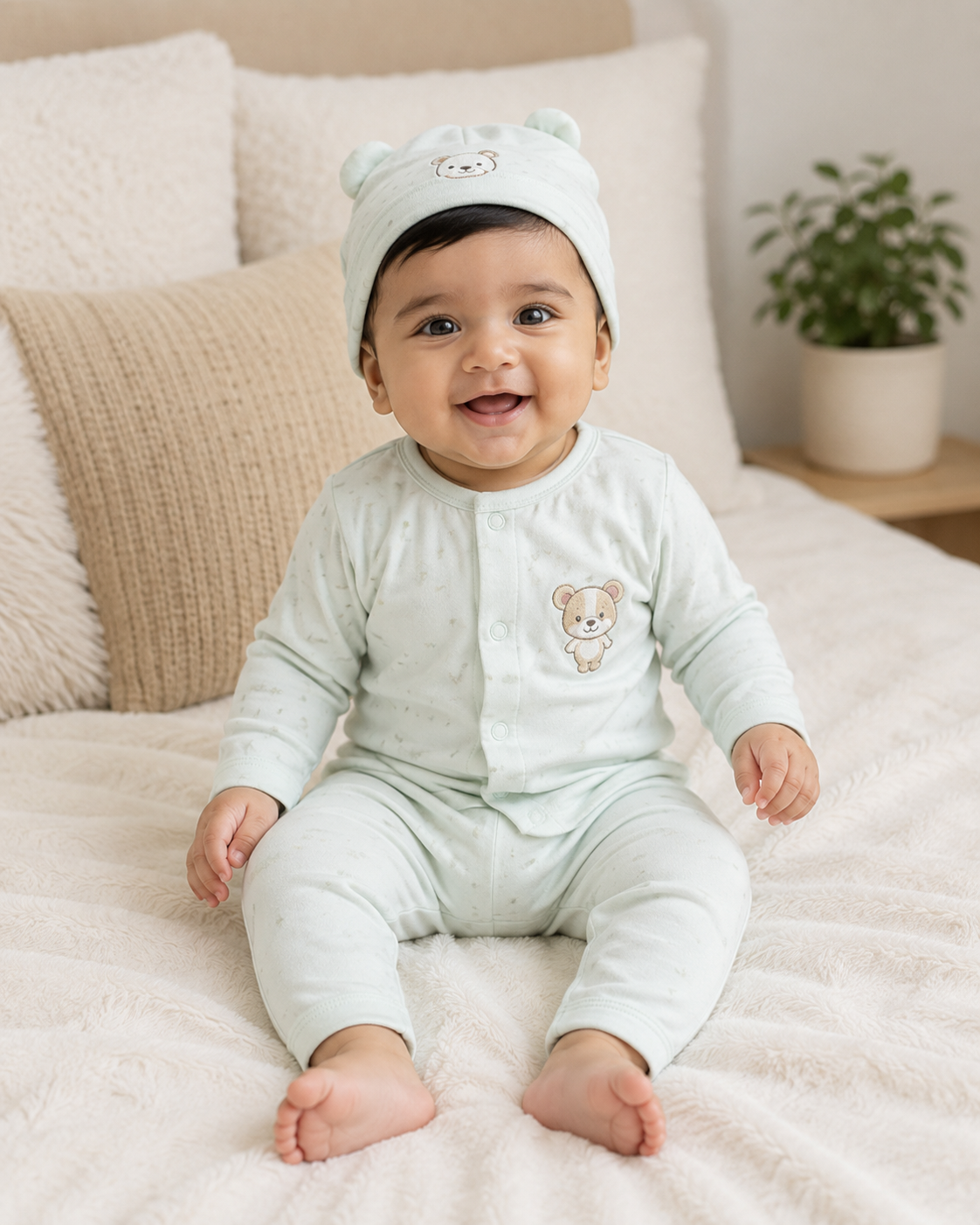 Baby Blue Teddy Lounge