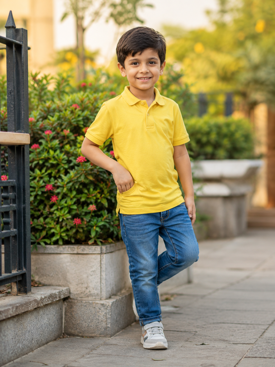 Yellow Polo Casual