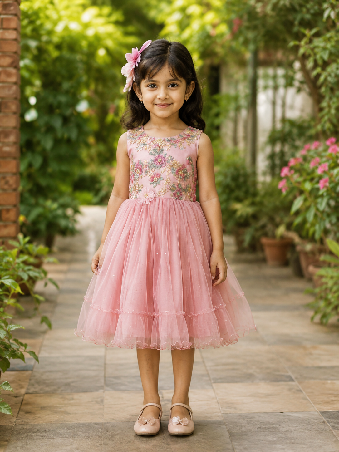 Pink Tulle Princess Dress